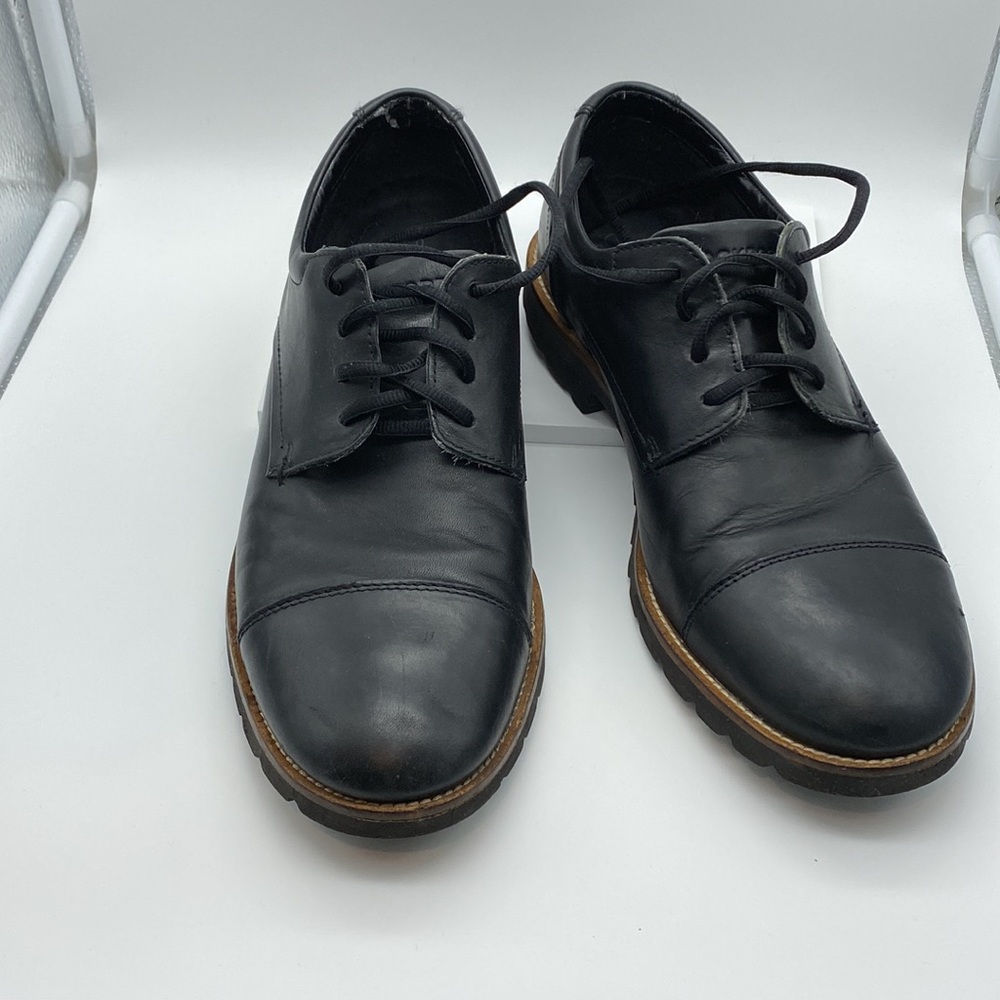 Men’s Rockport Black Leather Oxford Lace-up Dressy & Comfortable Shoe Sz 8